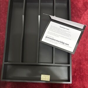 Black Organizer Tray